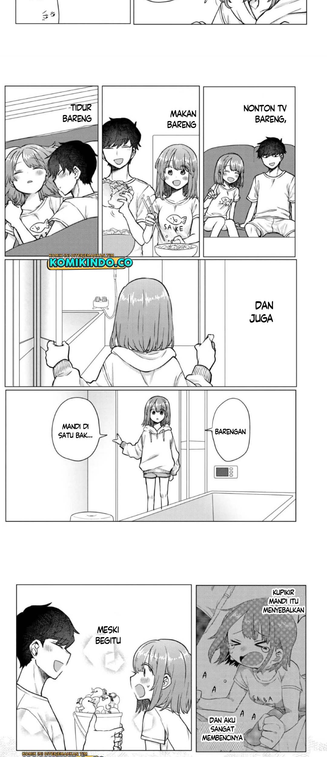 Girlfriend Who Absolutely Doesn’t Want to Take a Bath VS Boyfriend Who Absolutely Wants Her to Take a Bath Chapter 49 - halaman 2