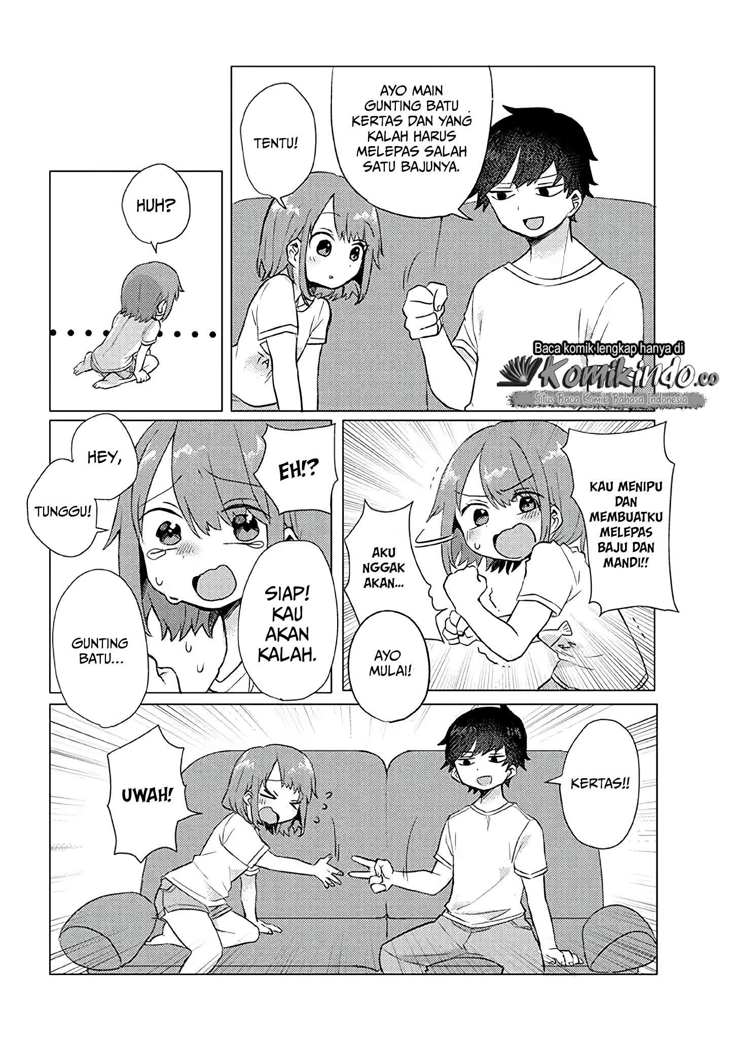 Girlfriend Who Absolutely Doesn’t Want to Take a Bath VS Boyfriend Who Absolutely Wants Her to Take a Bath Chapter 9 - halaman 5