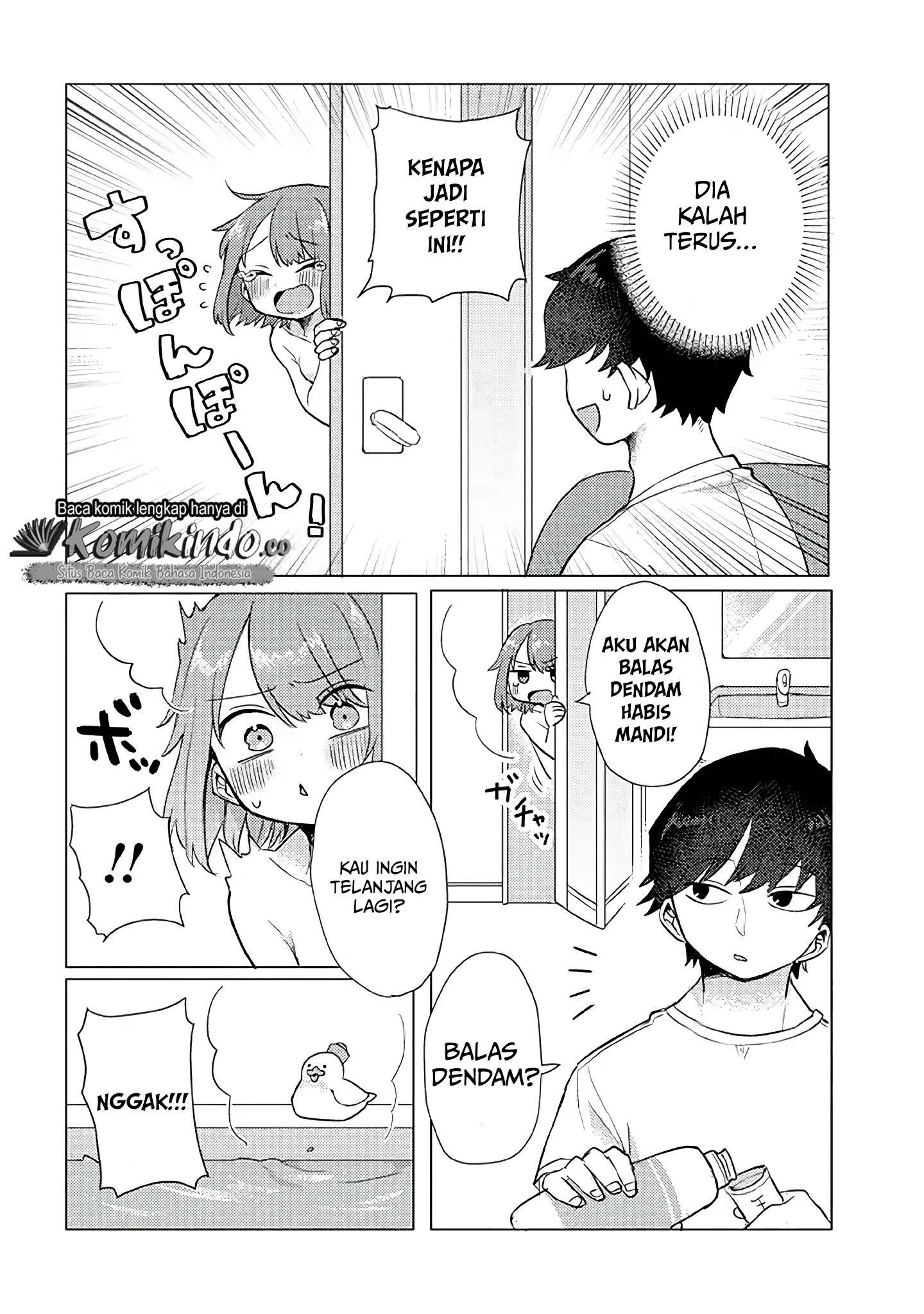 Girlfriend Who Absolutely Doesn’t Want to Take a Bath VS Boyfriend Who Absolutely Wants Her to Take a Bath Chapter 9 - halaman 7