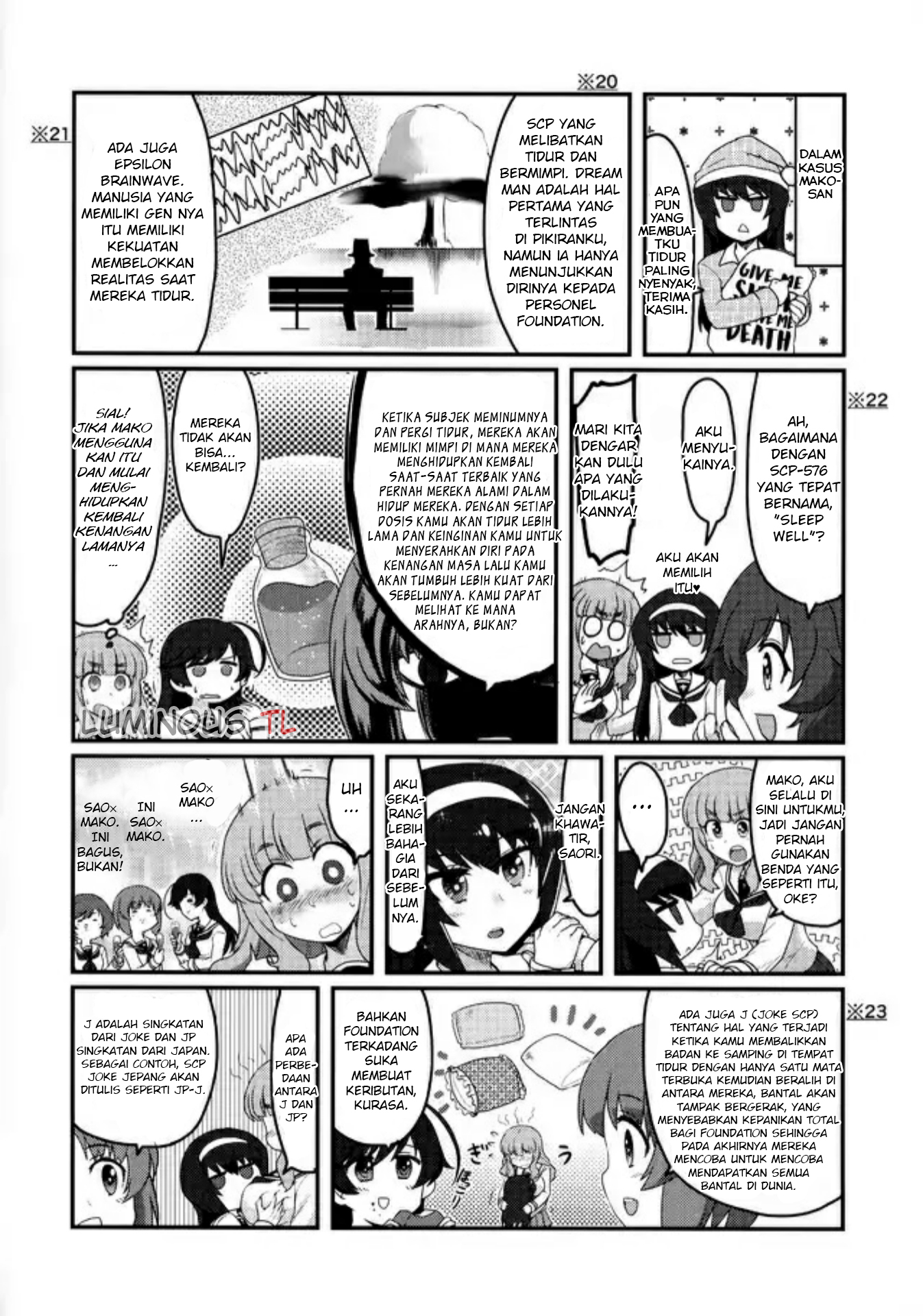 GIRLS und PANZER -  GIRLS & SCP (Doujinshi) Chapter 0 - halaman 21