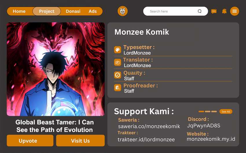 Global Beast Tamer: I Can See the Path of Evolution Chapter 1 - halaman 1