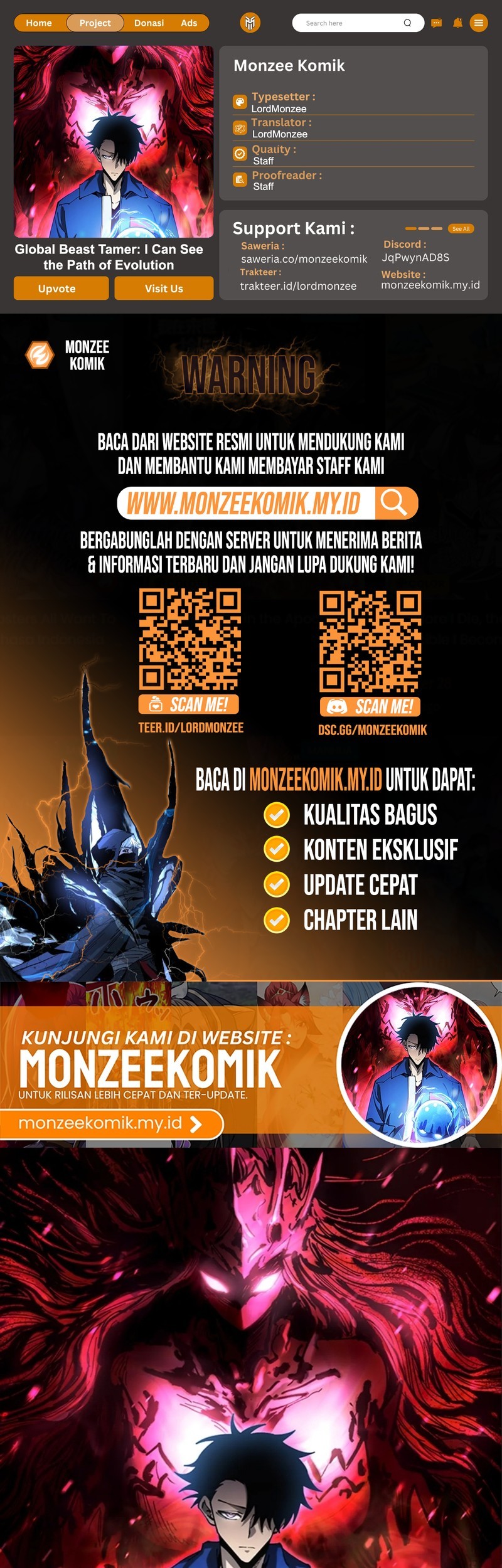 Global Beast Tamer: I Can See the Path of Evolution Chapter 16 - halaman 1