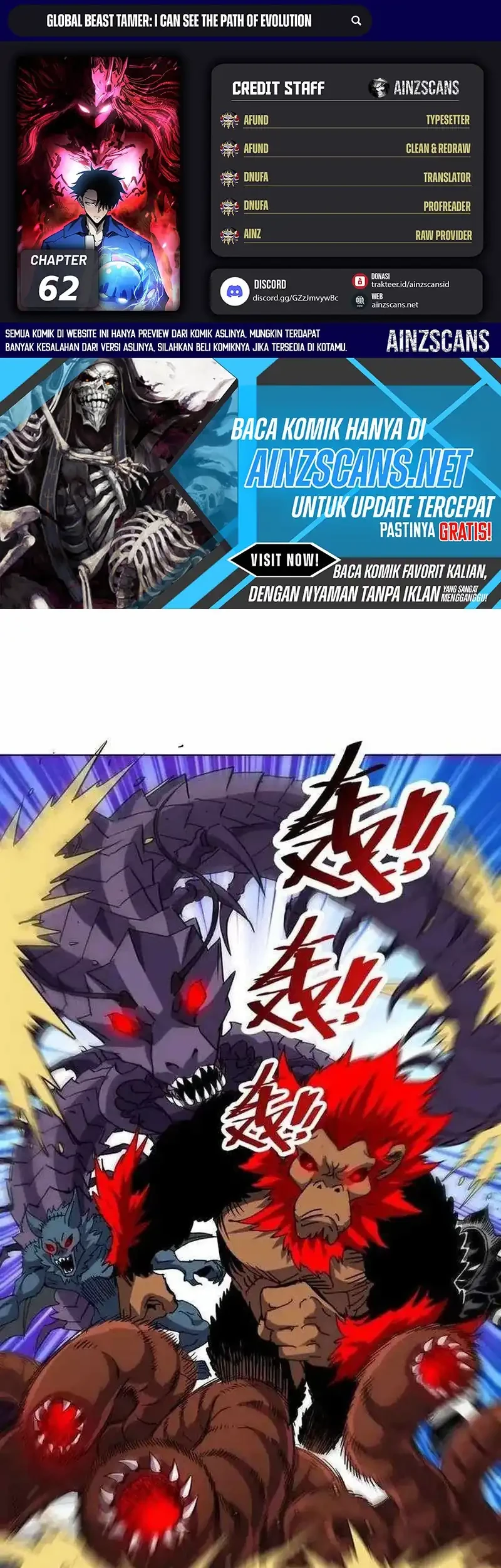 Global Beast Tamer: I Can See the Path of Evolution Chapter 62 - halaman 1