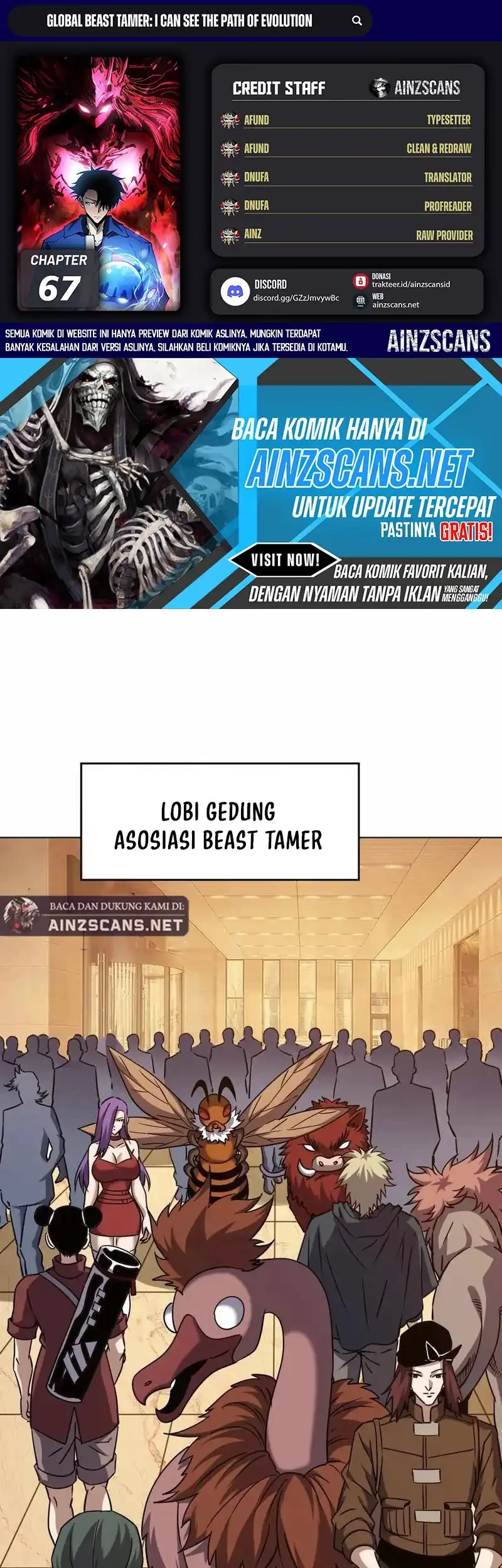 Global Beast Tamer: I Can See the Path of Evolution Chapter 67 - halaman 1