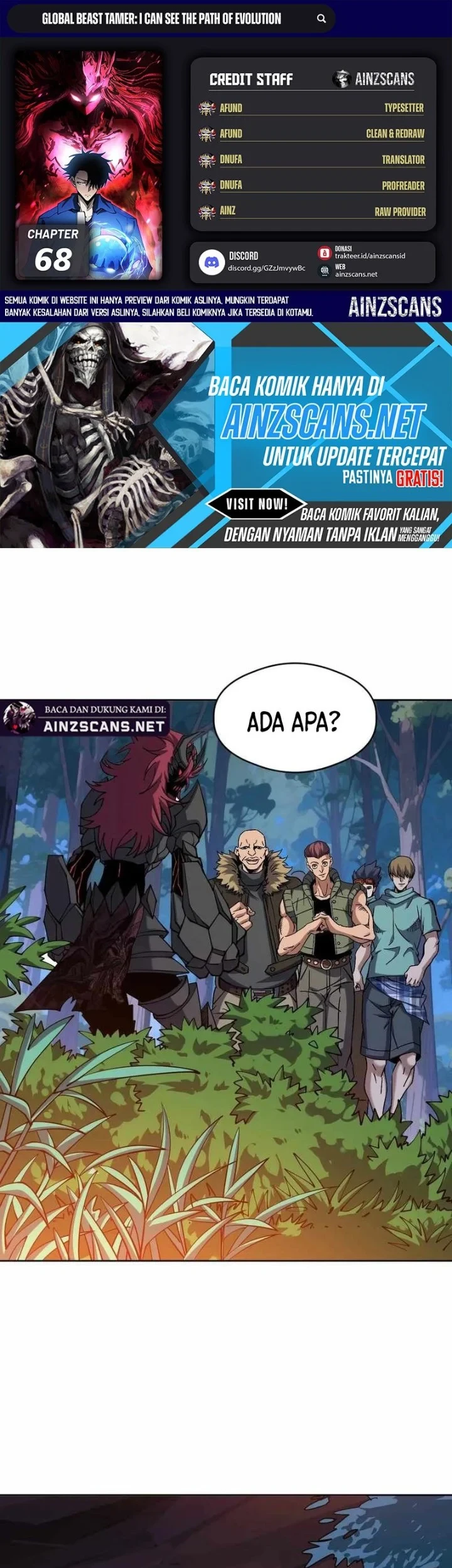 Global Beast Tamer: I Can See the Path of Evolution Chapter 68 - halaman 1