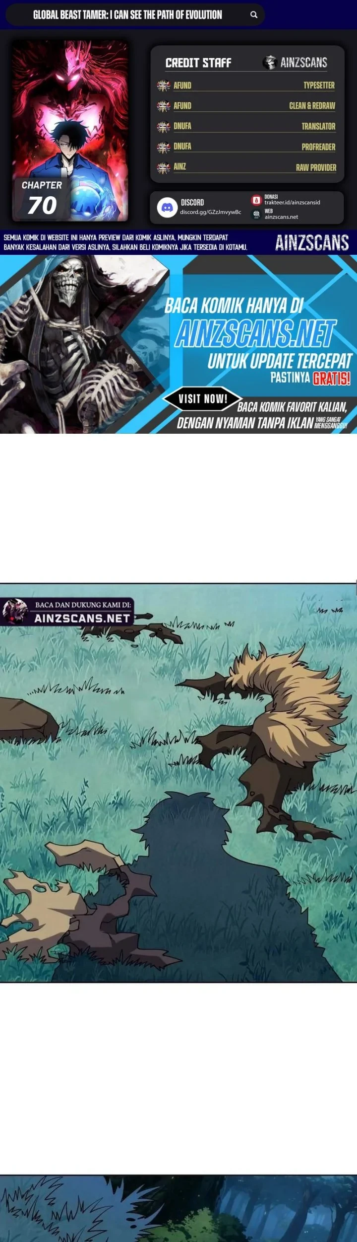 Global Beast Tamer: I Can See the Path of Evolution Chapter 70 - halaman 1