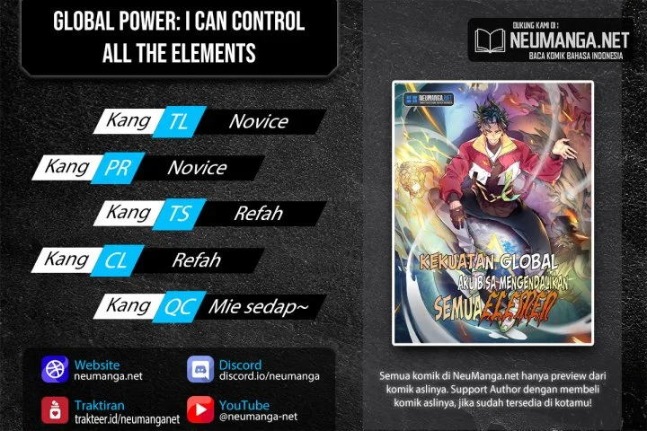 Global Power: I Can Control All The Elements Chapter 8 - halaman 1