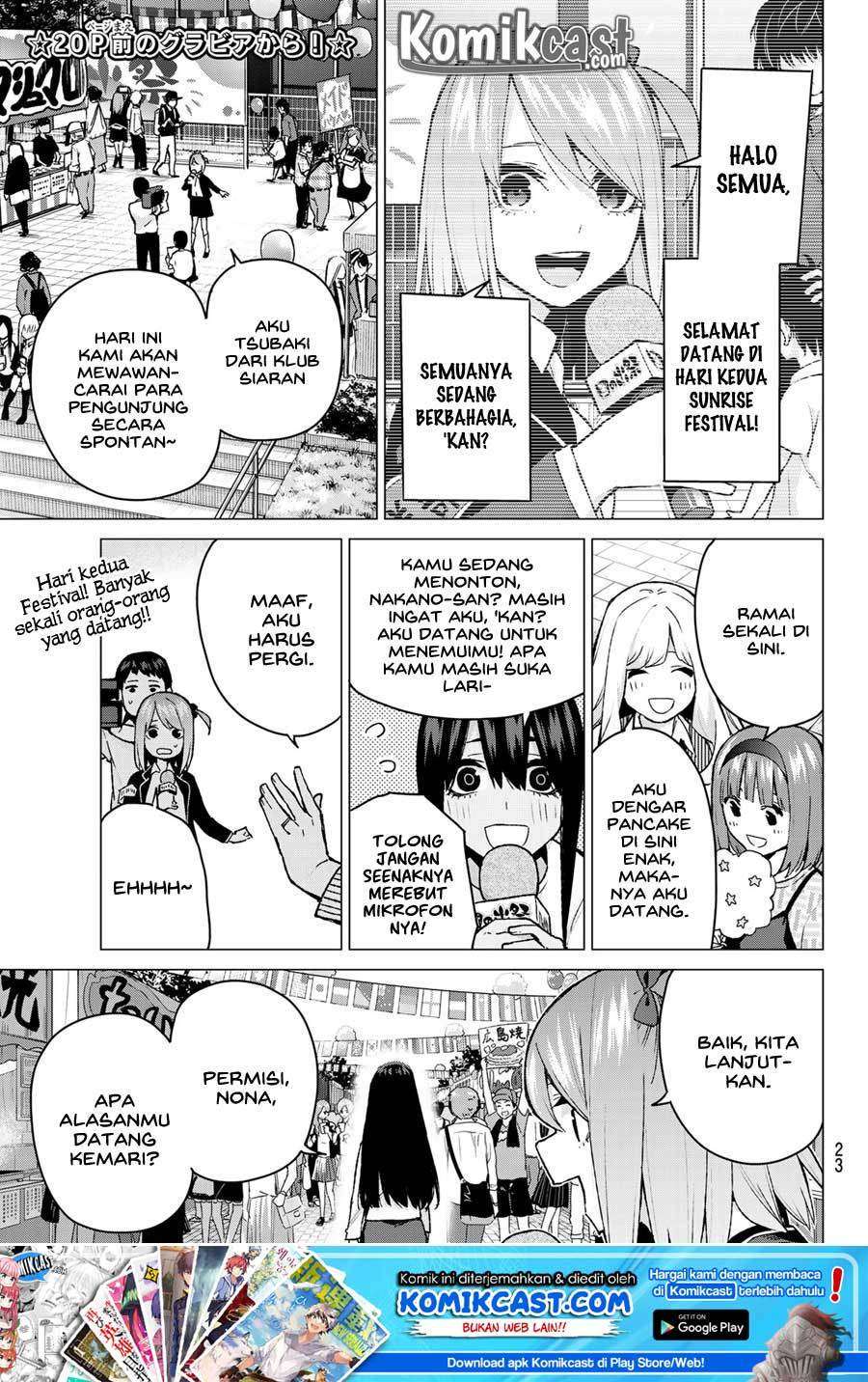 Go-toubun no Hanayome Chapter 100 - halaman 9