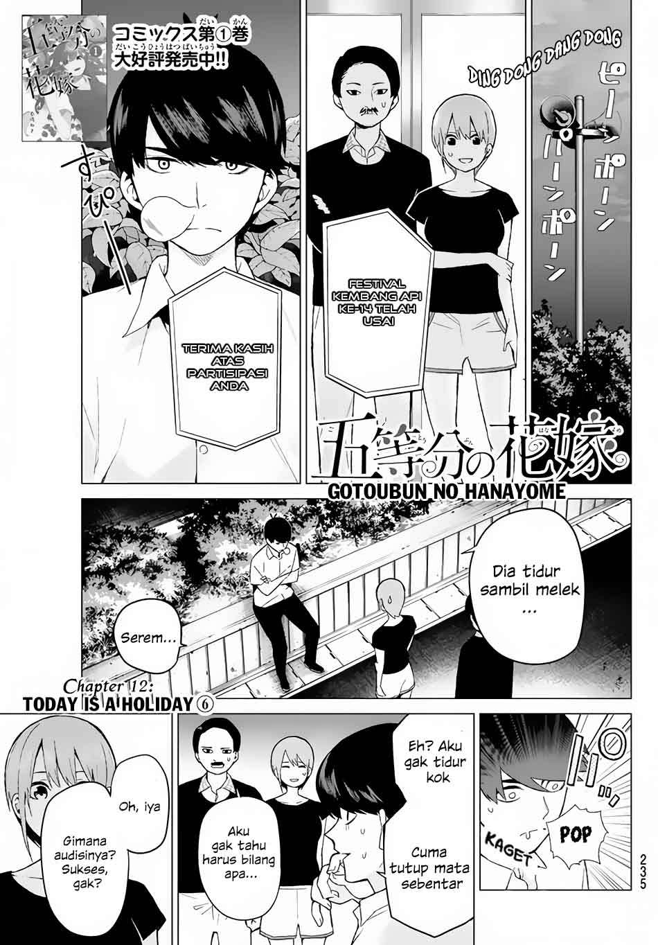 Go-toubun no Hanayome Chapter 12 - halaman 2