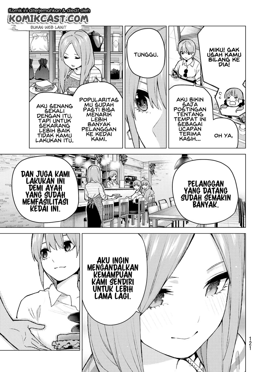 Go-toubun no Hanayome Chapter 121 - halaman 9