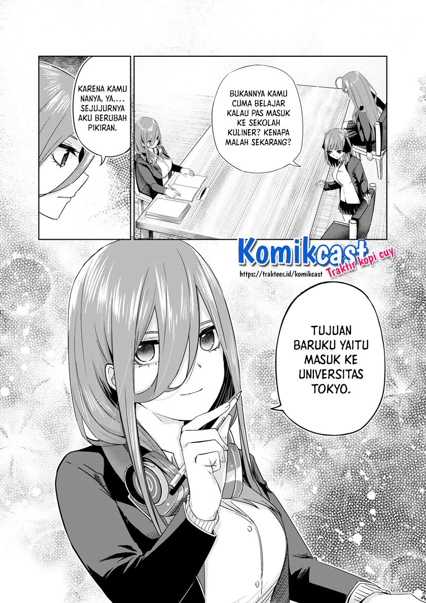 Go-toubun no Hanayome Chapter 123.4 - halaman 3