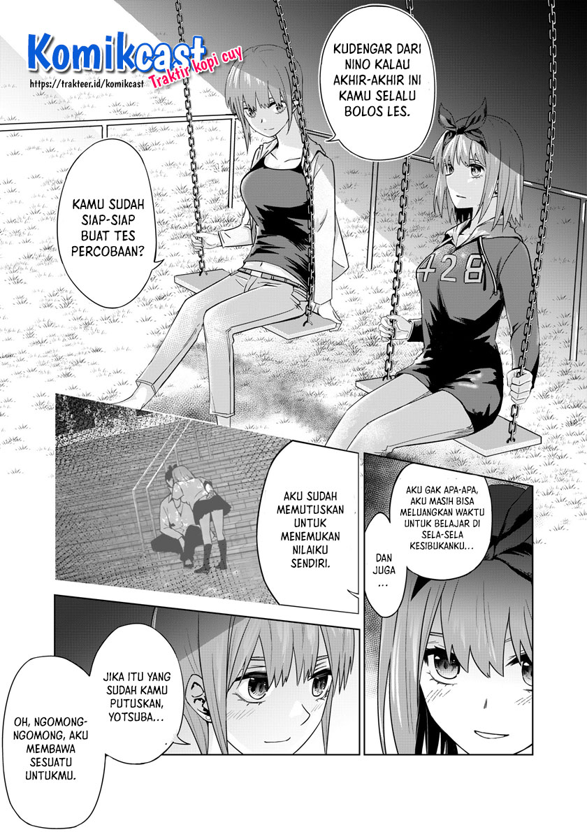 Go-toubun no Hanayome Chapter 123.4 - halaman 7