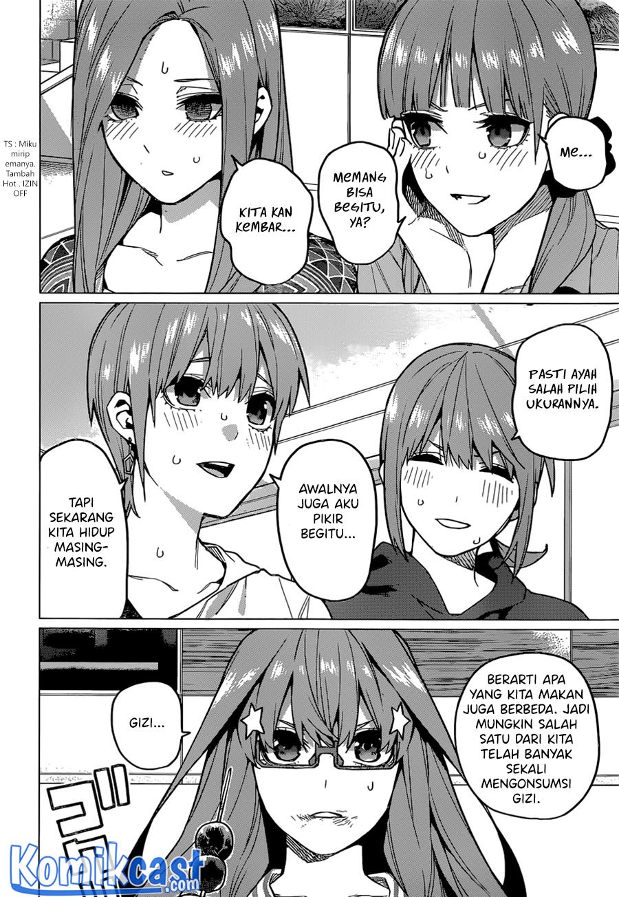 Go-toubun no Hanayome Chapter 123.5 - halaman 3