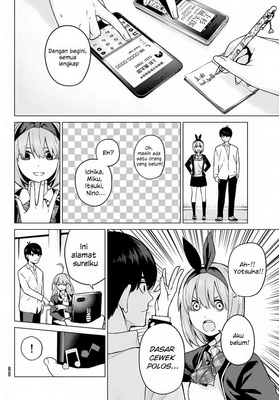 Go-toubun no Hanayome Chapter 13 - halaman 13