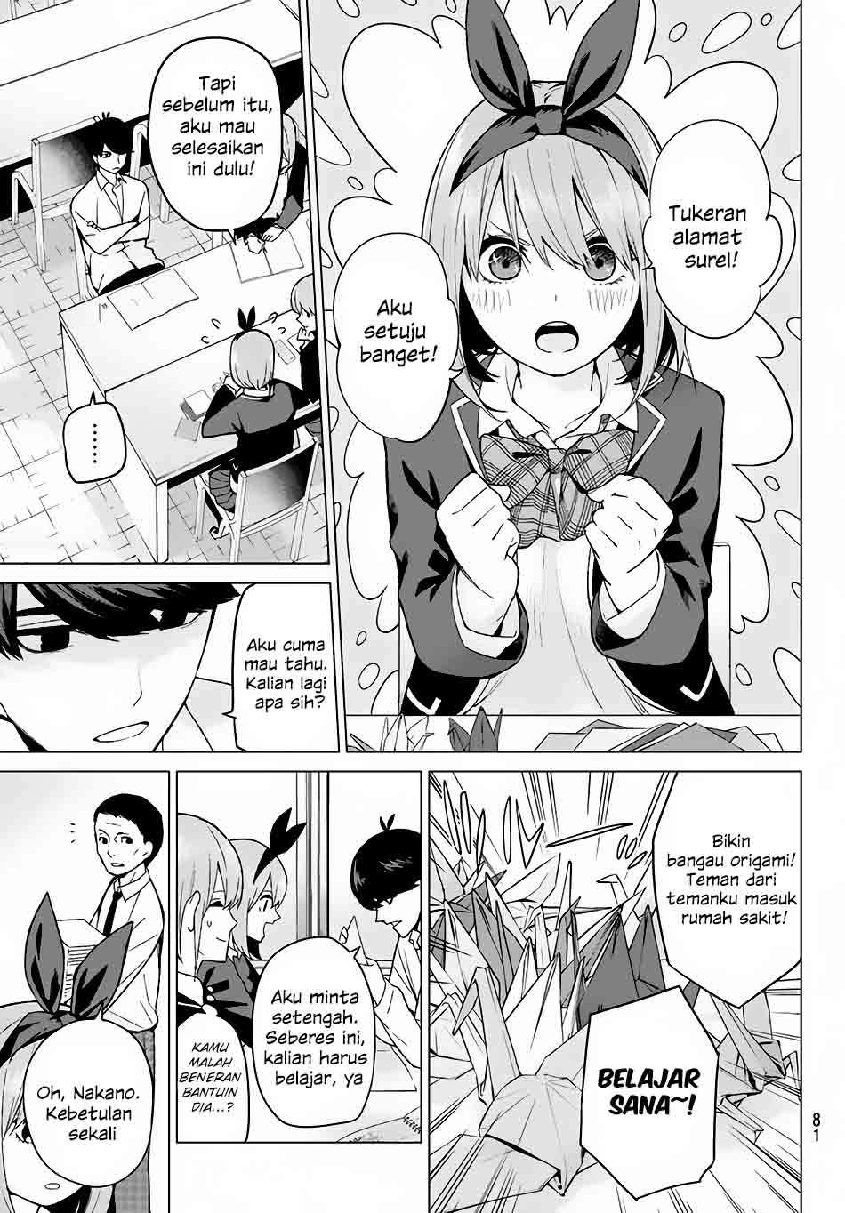 Go-toubun no Hanayome Chapter 13 - halaman 6