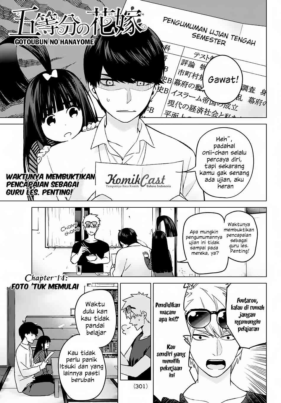 Go-toubun no Hanayome Chapter 14 - halaman 2