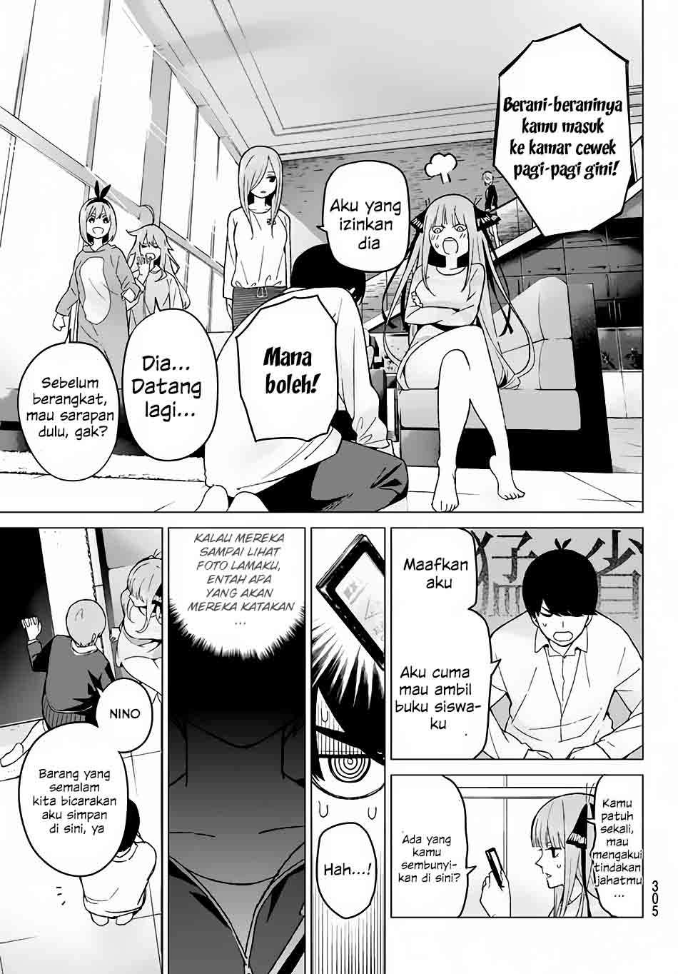 Go-toubun no Hanayome Chapter 14 - halaman 6
