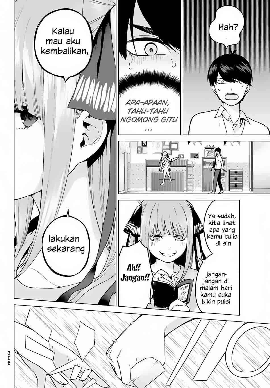 Go-toubun no Hanayome Chapter 14 - halaman 9