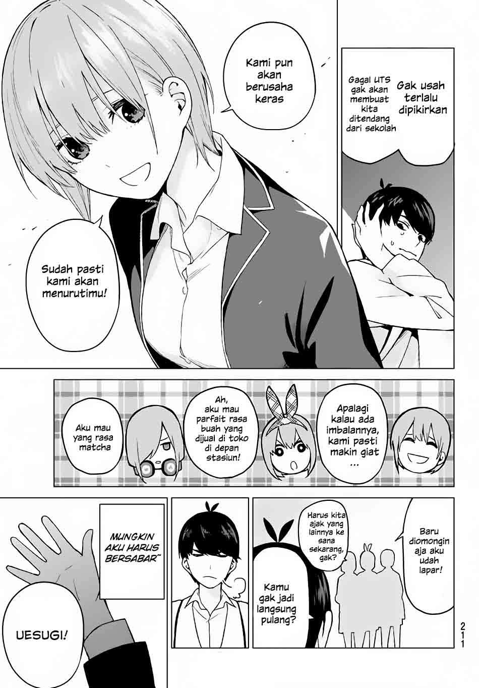 Go-toubun no Hanayome Chapter 15 - halaman 16