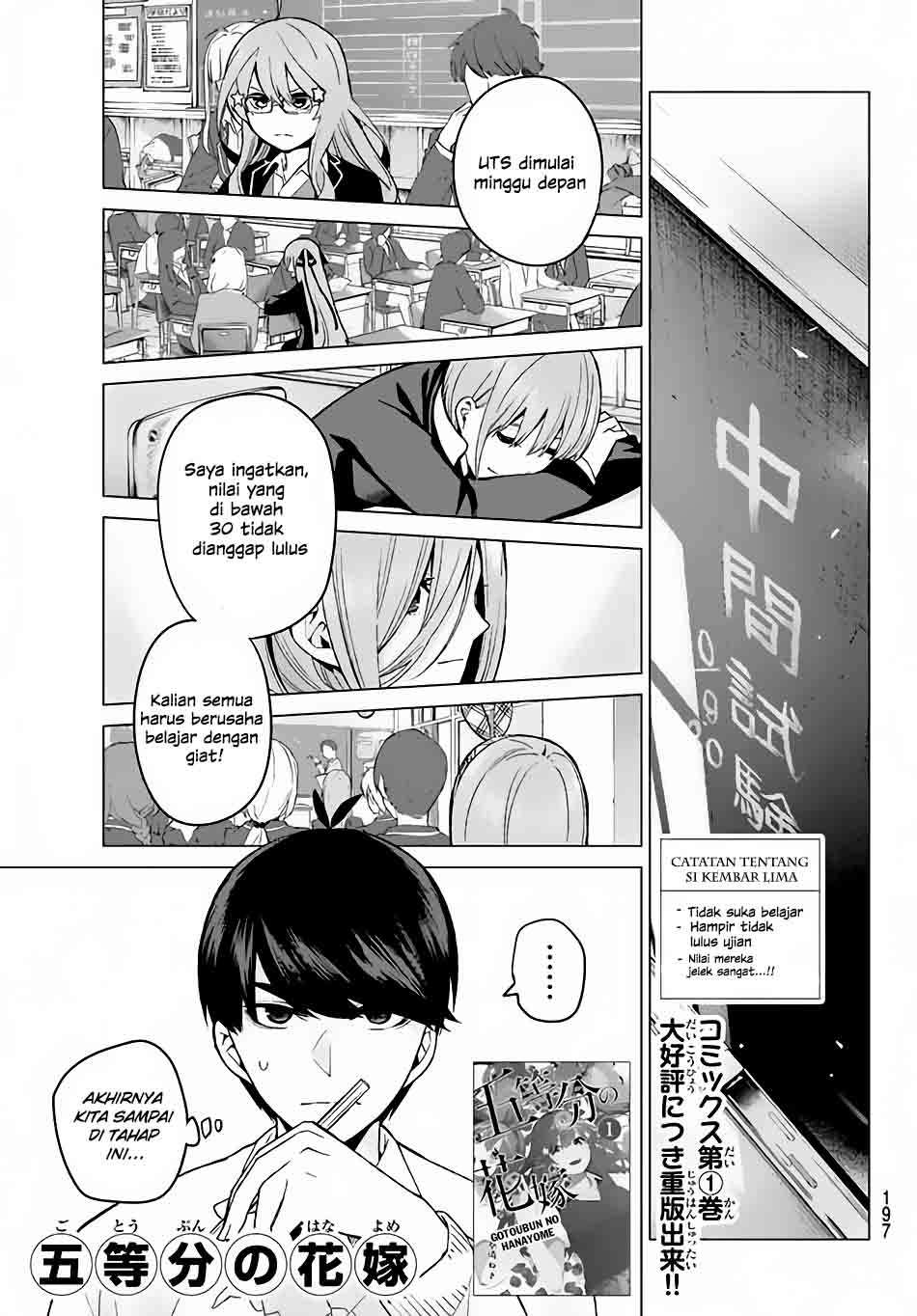 Go-toubun no Hanayome Chapter 15 - halaman 2