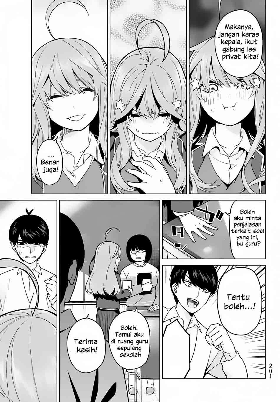 Go-toubun no Hanayome Chapter 15 - halaman 6