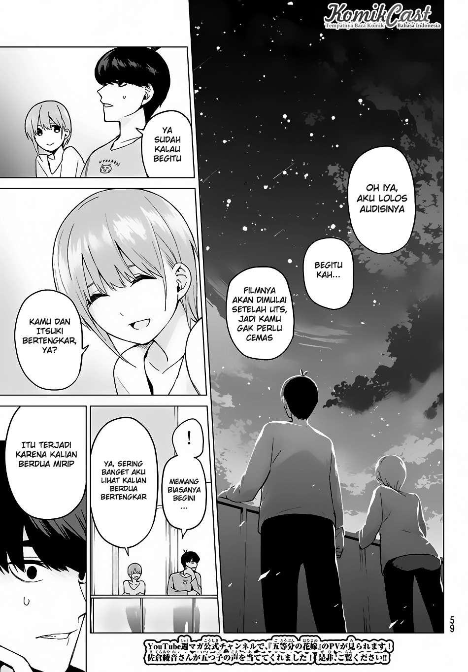 Go-toubun no Hanayome Chapter 17 - halaman 14