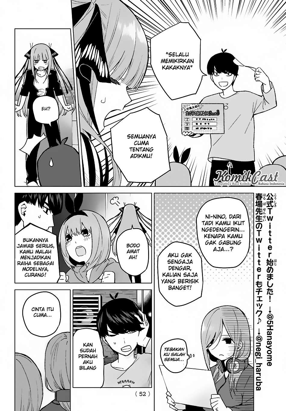 Go-toubun no Hanayome Chapter 17 - halaman 7