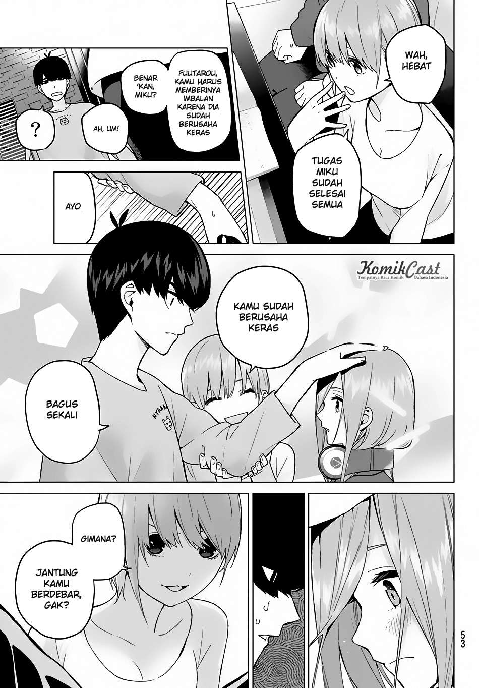 Go-toubun no Hanayome Chapter 17 - halaman 8