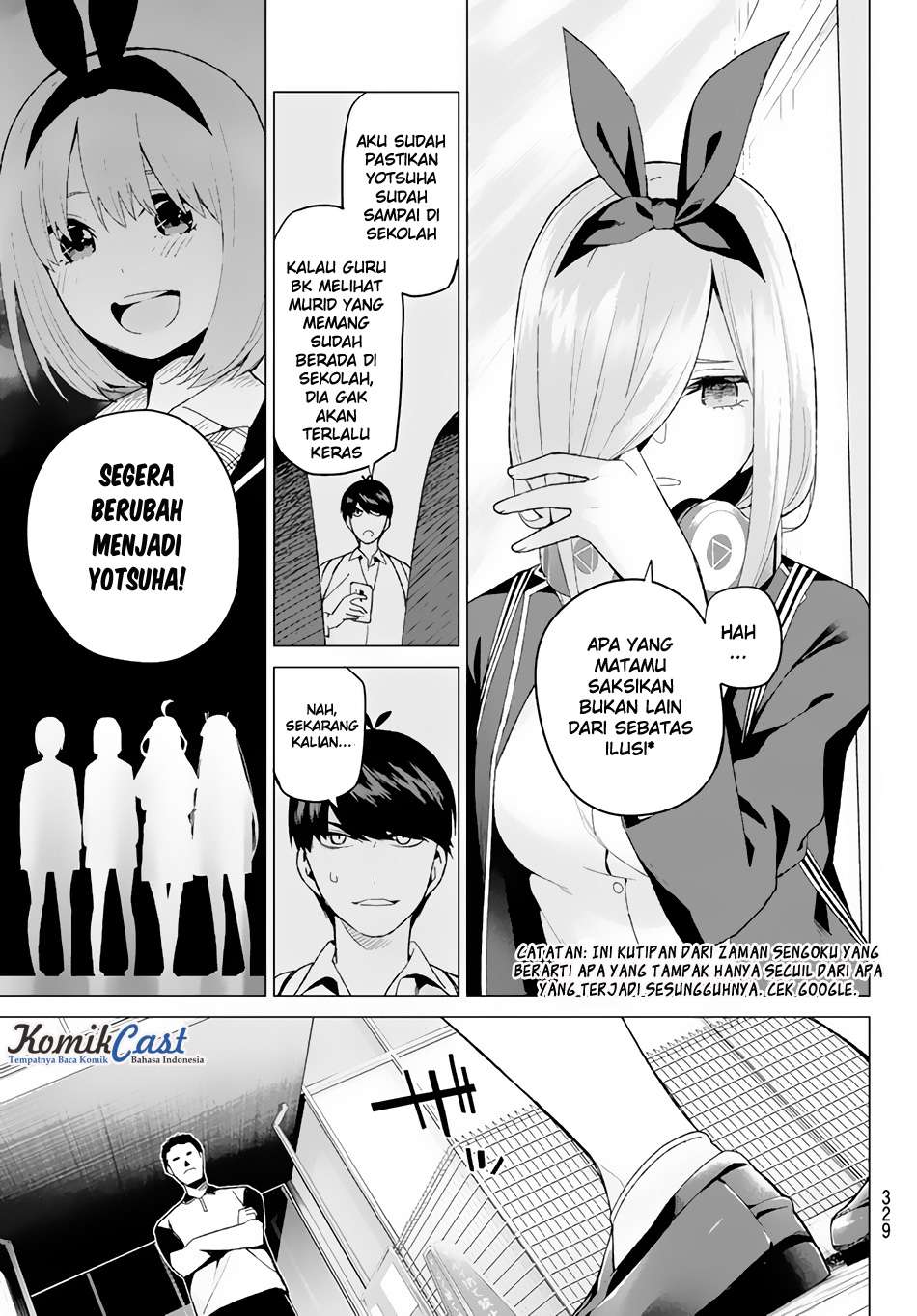 Go-toubun no Hanayome Chapter 19 - halaman 16