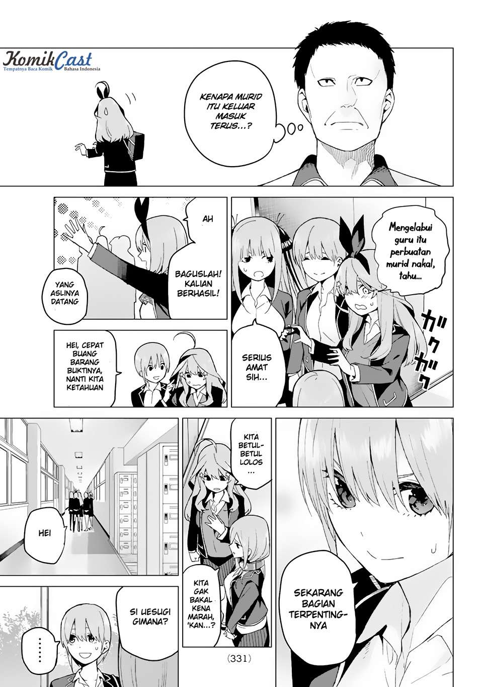 Go-toubun no Hanayome Chapter 19 - halaman 18