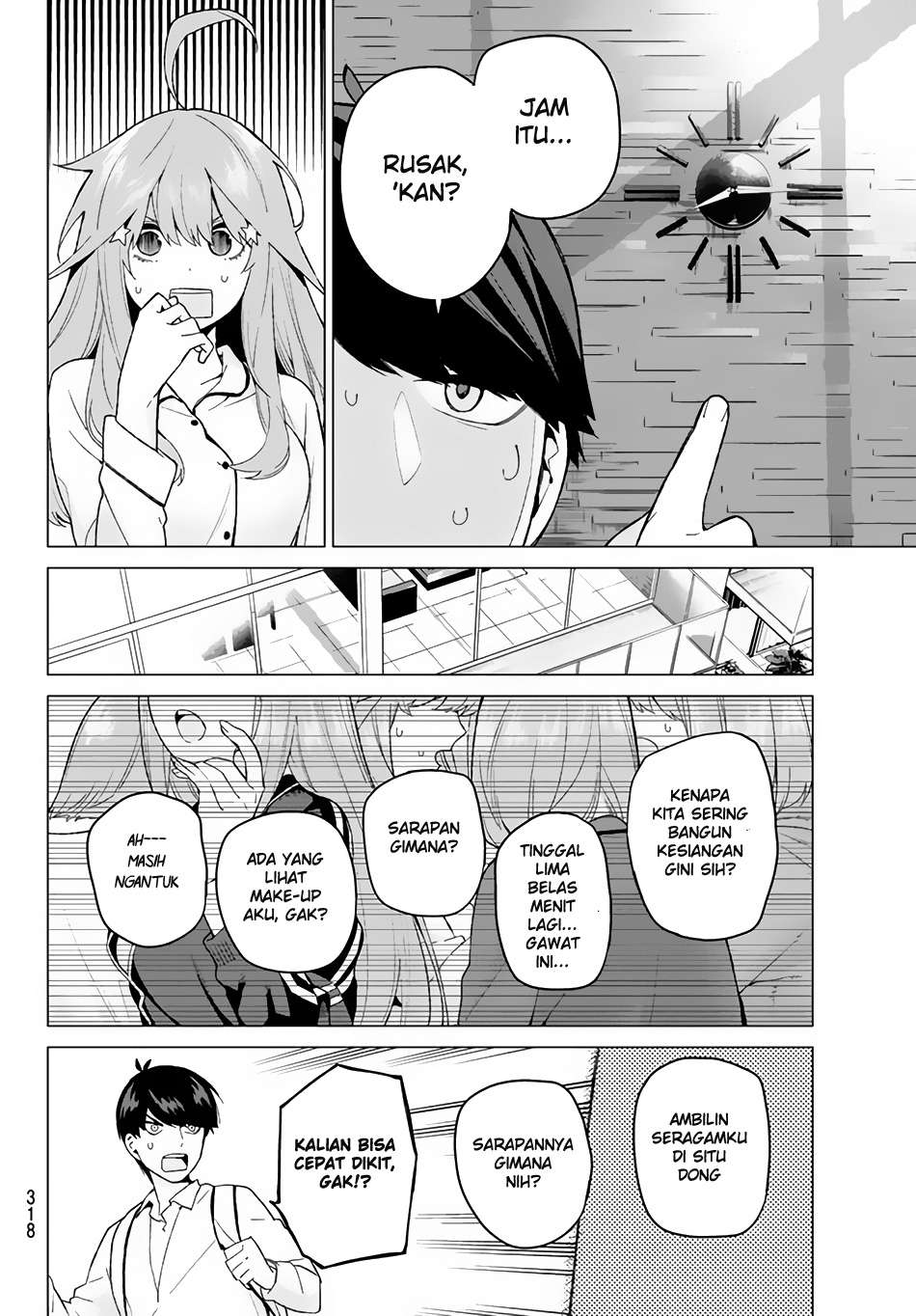 Go-toubun no Hanayome Chapter 19 - halaman 5