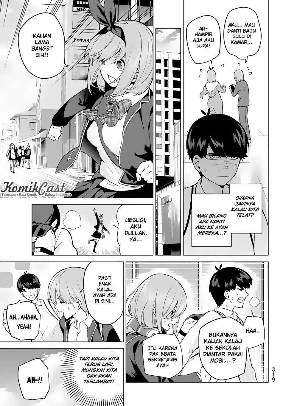 Go-toubun no Hanayome Chapter 19 - halaman 6