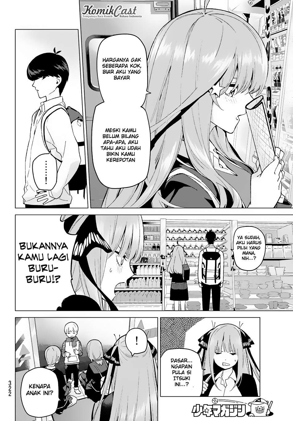 Go-toubun no Hanayome Chapter 19 - halaman 9