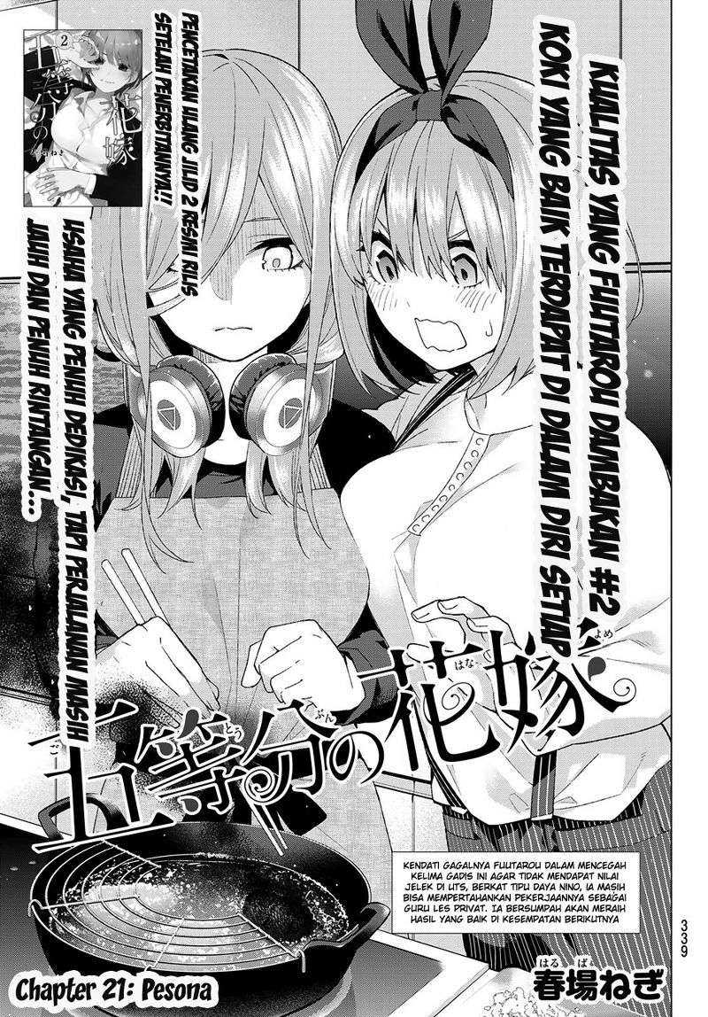 Go-toubun no Hanayome Chapter 21 - halaman 4