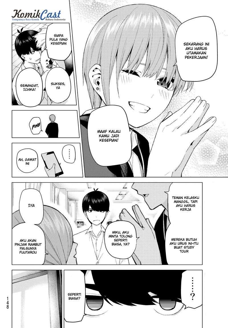 Go-toubun no Hanayome Chapter 22 - halaman 9
