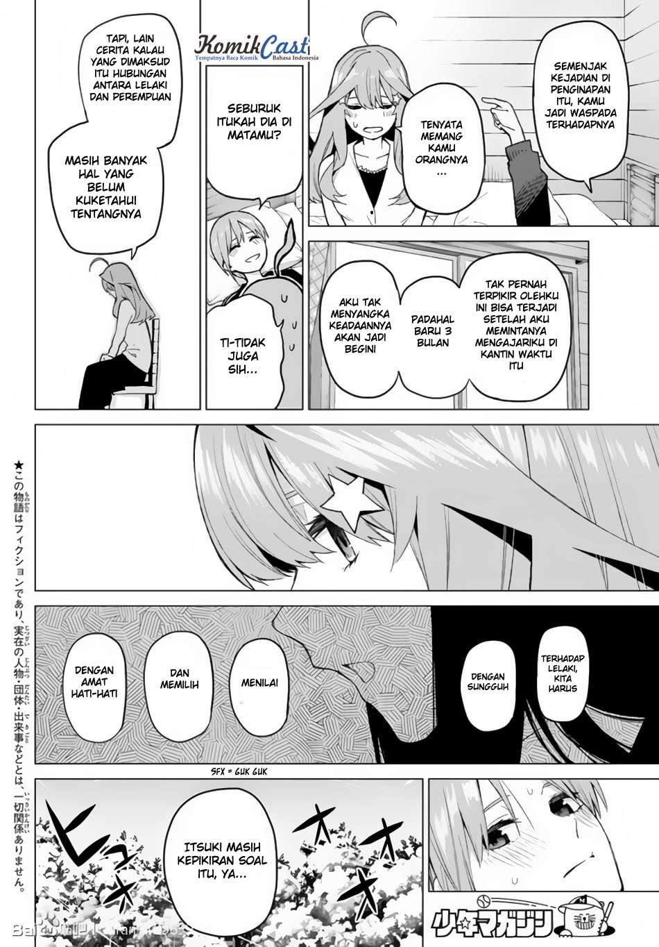 Go-toubun no Hanayome Chapter 30 - halaman 3