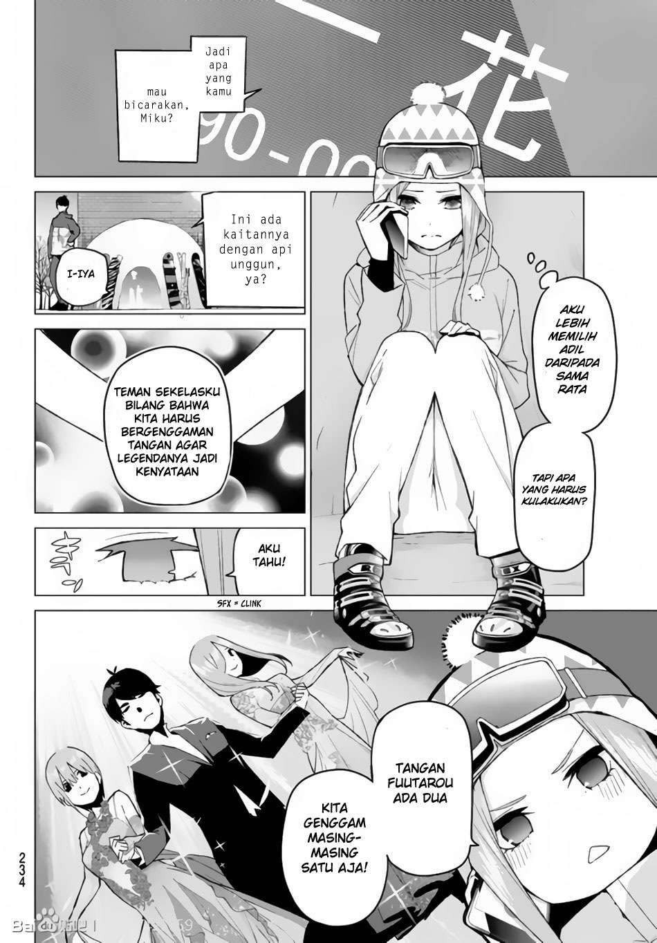 Go-toubun no Hanayome Chapter 30 - halaman 5
