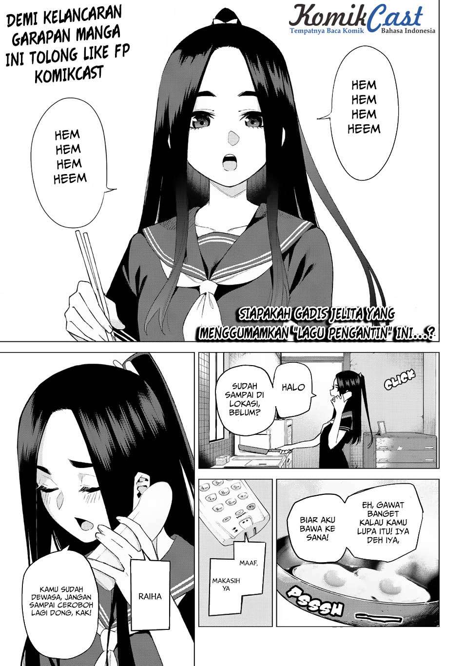 Go-toubun no Hanayome Chapter 32 - halaman 2