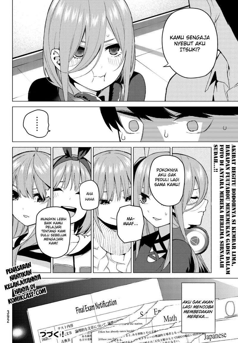 Go-toubun no Hanayome Chapter 35 - halaman 21