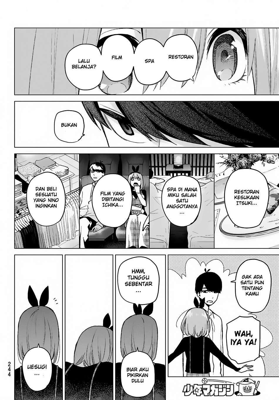 Go-toubun no Hanayome Chapter 36 - halaman 20