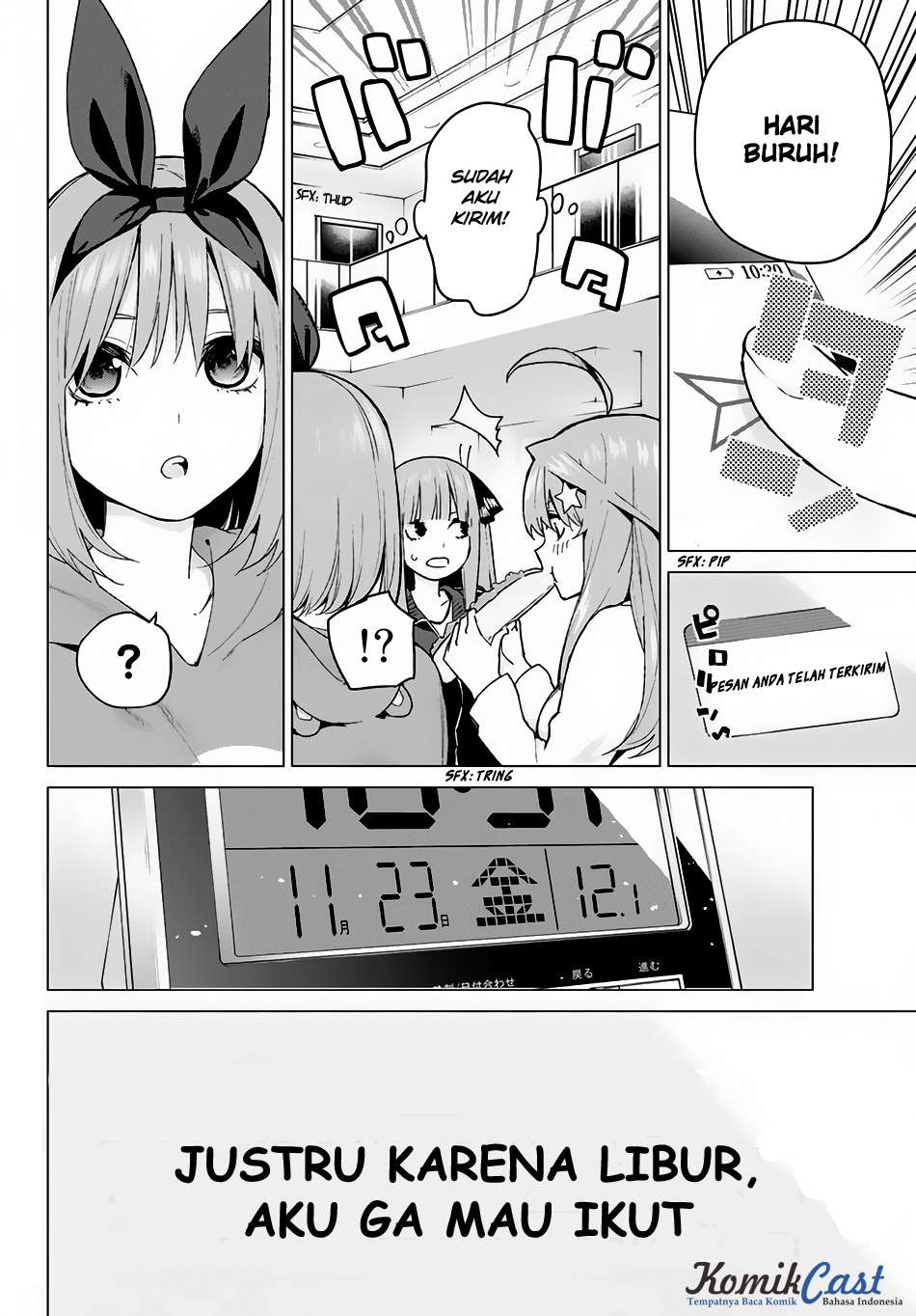Go-toubun no Hanayome Chapter 36 - halaman 4