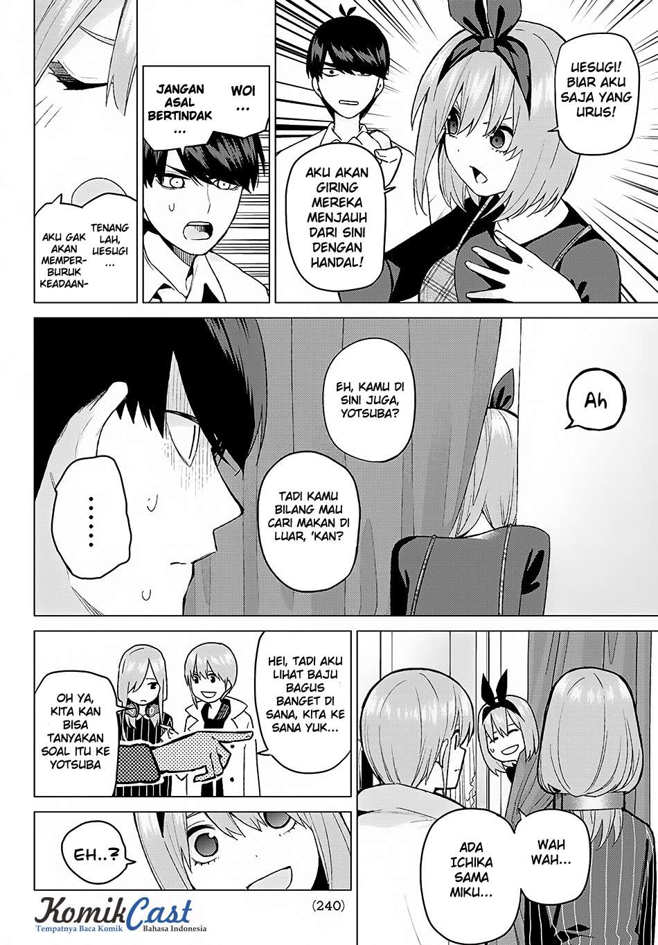 Go-toubun no Hanayome Chapter 37 - halaman 4