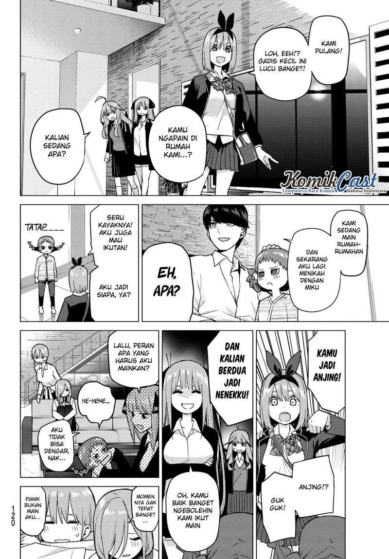 Go-toubun no Hanayome Chapter 38 - halaman 18