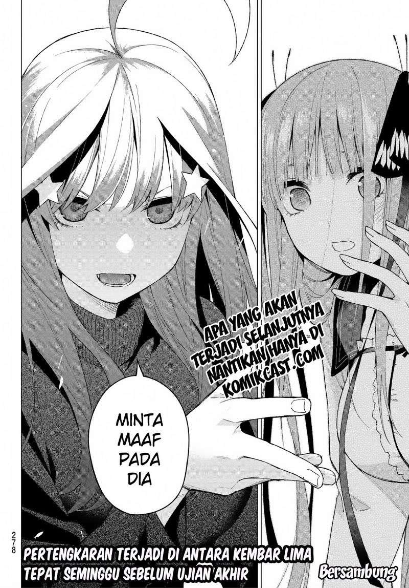 Go-toubun no Hanayome Chapter 39 - halaman 22