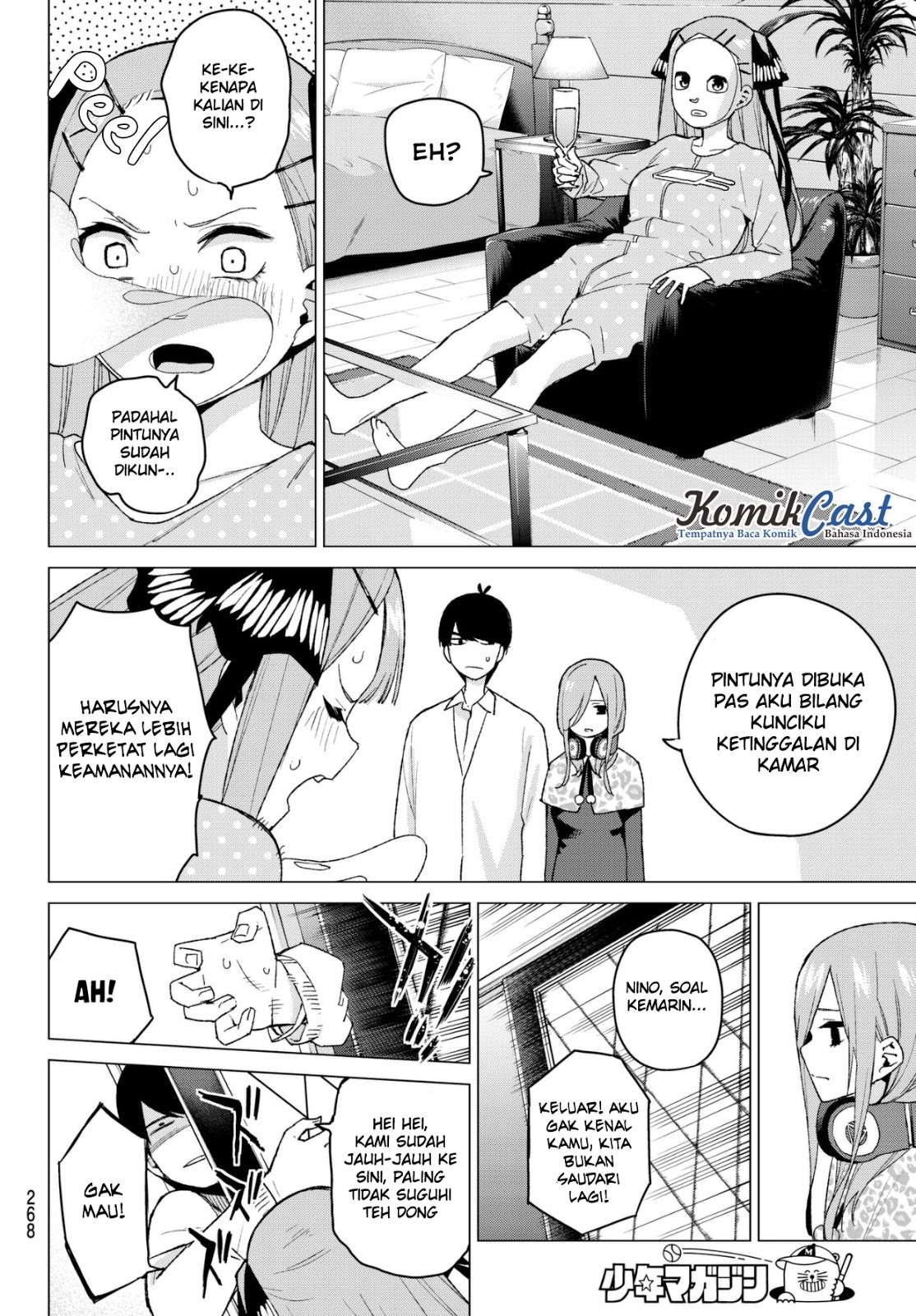 Go-toubun no Hanayome Chapter 40 - halaman 12