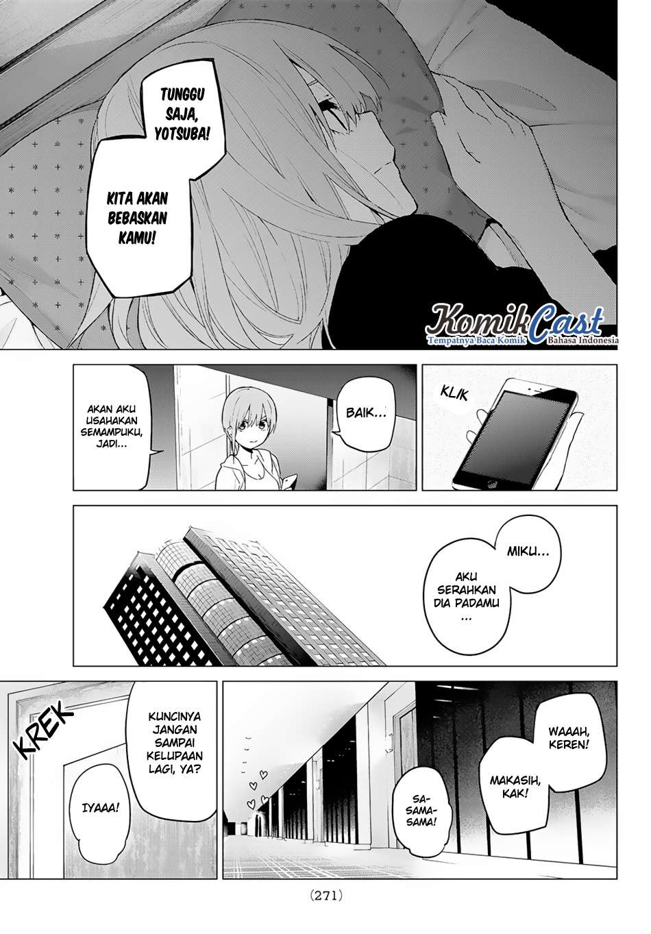 Go-toubun no Hanayome Chapter 45 - halaman 22