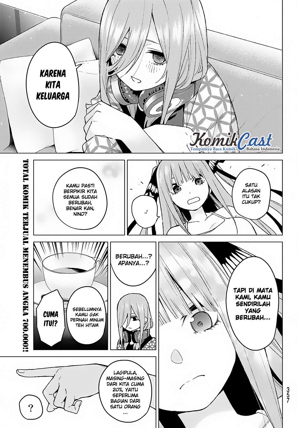 Go-toubun no Hanayome Chapter 46 - halaman 12