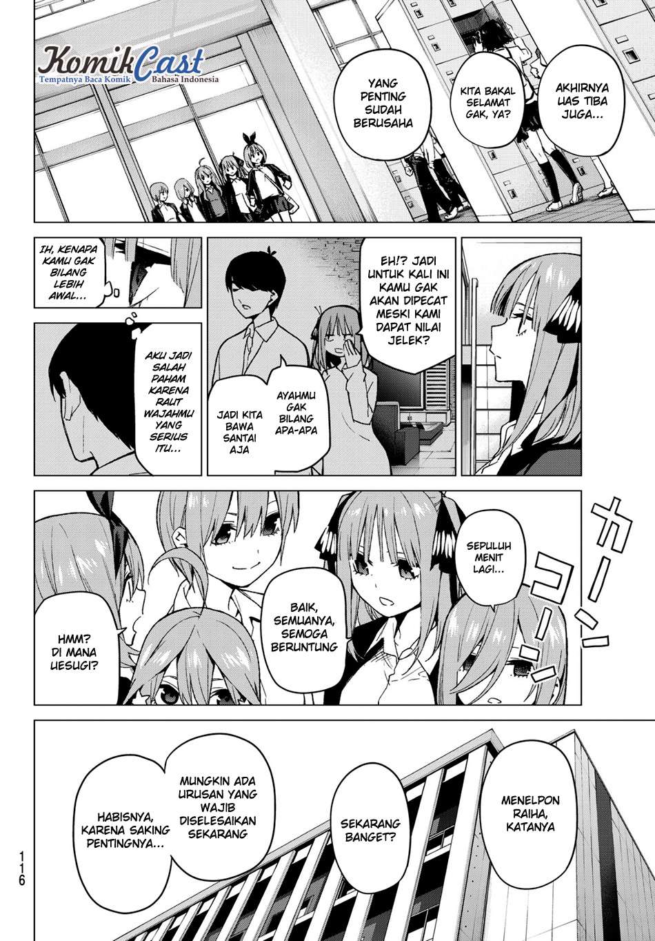 Go-toubun no Hanayome Chapter 48 - halaman 14