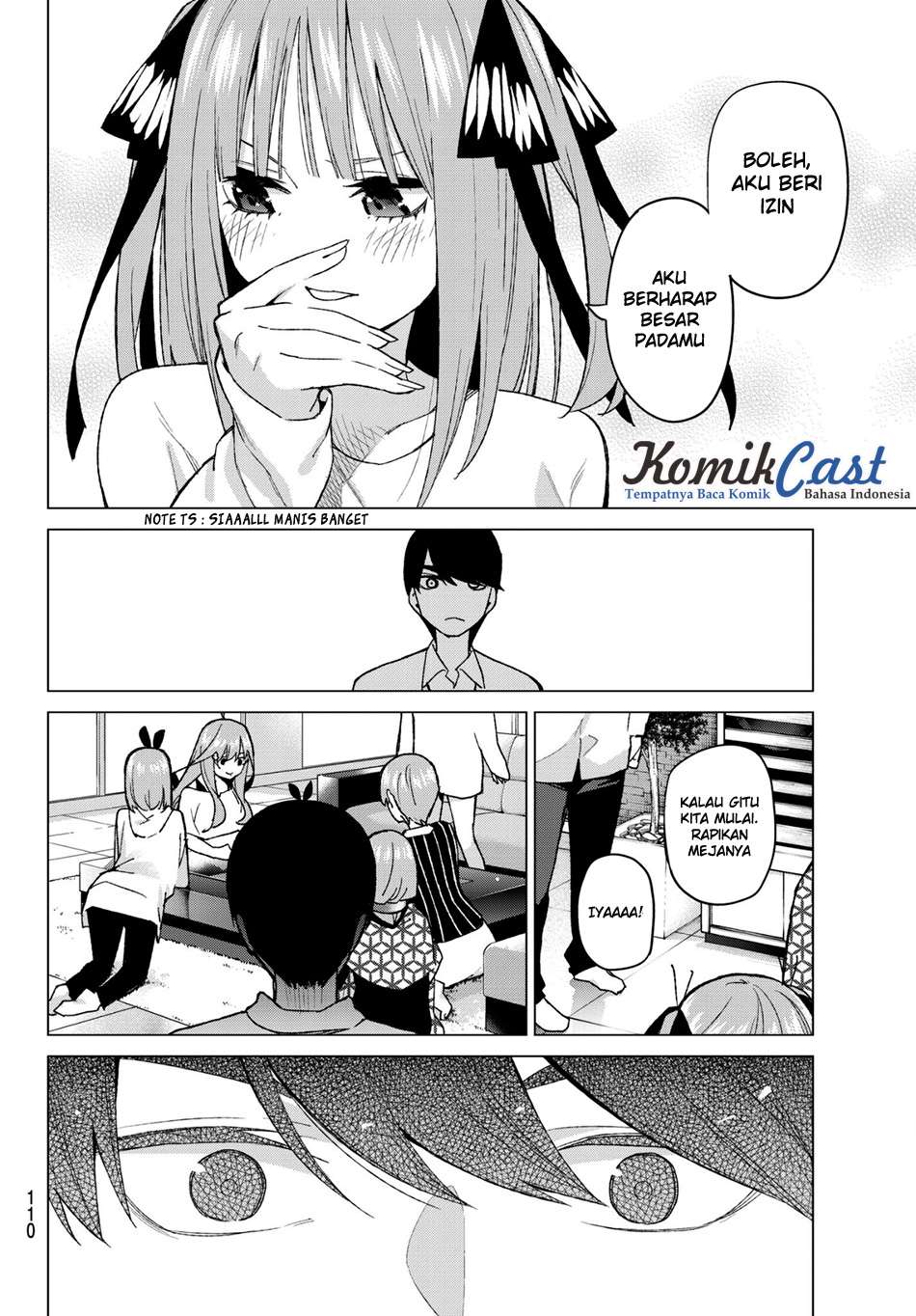 Go-toubun no Hanayome Chapter 48 - halaman 9