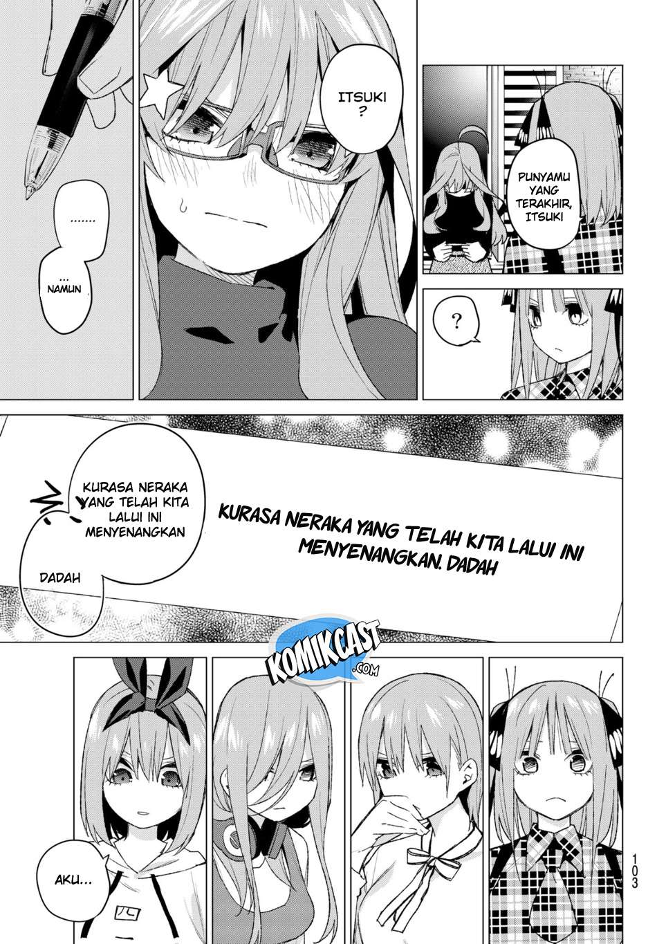 Go-toubun no Hanayome Chapter 49 - halaman 19
